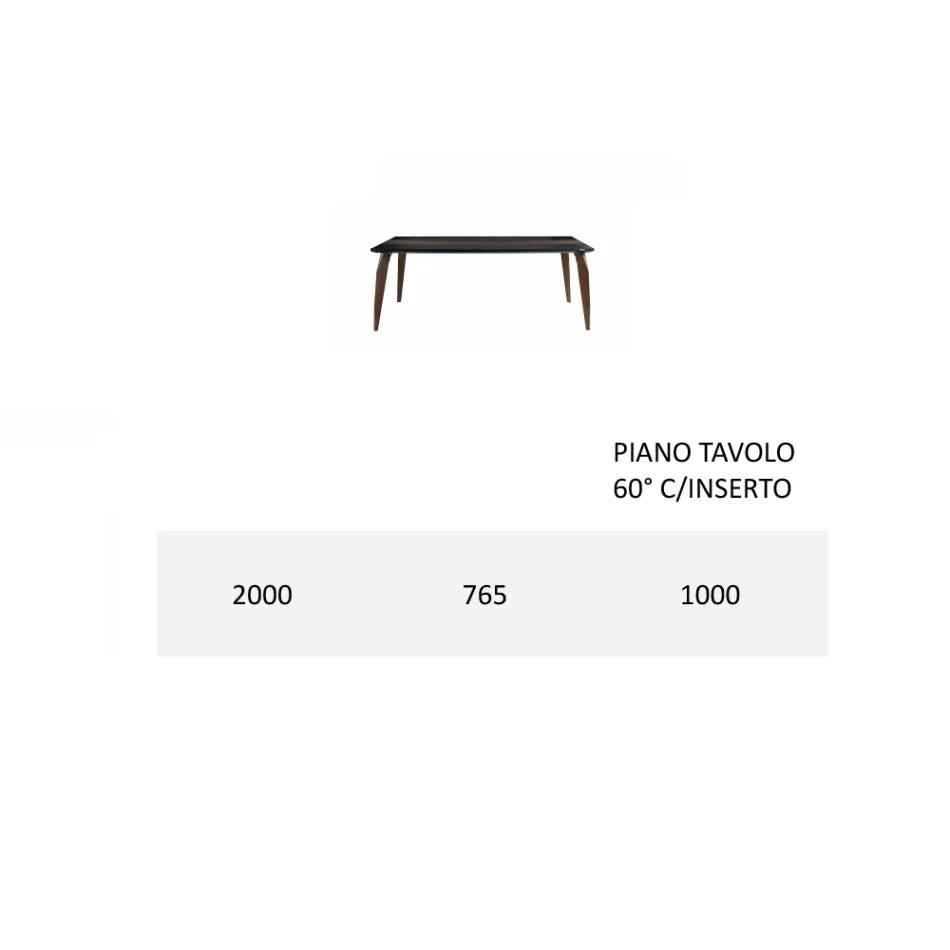 سطح طاولة طعام من خشب إم دي إف مع ملحق علوي، صنع في إيطاليا - أبيسو Viadurini