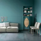 طاولة طعام حديثة قابلة للطي مصنوعة من الخشب والمعدن، صنع في إيطاليا - مينيلاو Viadurini