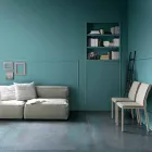 طاولة طعام حديثة قابلة للطي مصنوعة من الخشب والمعدن، صنع في إيطاليا - مينيلاو Viadurini