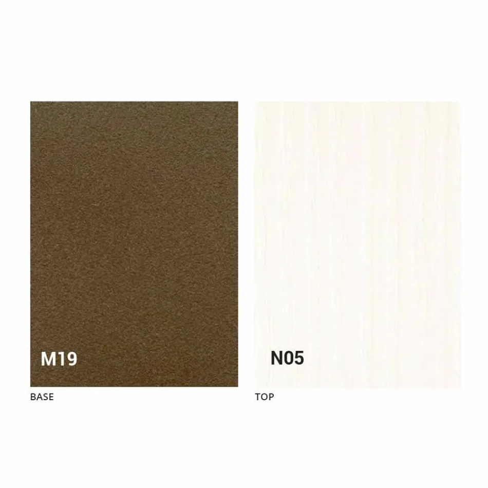 طاولة طعام حديثة قابلة للطي مصنوعة من الخشب والمعدن، صنع في إيطاليا - مينيلاو Viadurini