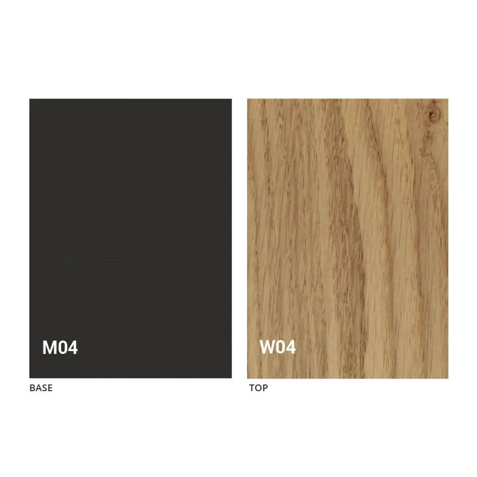 طاولة طعام دائرية قابلة للتمديد مع سطح خشبي، صنع في إيطاليا - كرودينو Viadurini