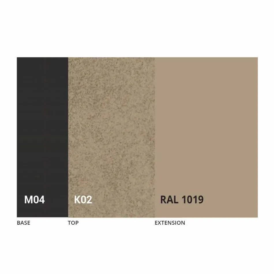 طاولة طعام مستديرة قابلة للتمديد من سيراميك لامينام، صنع في إيطاليا - لوبيتو Viadurini