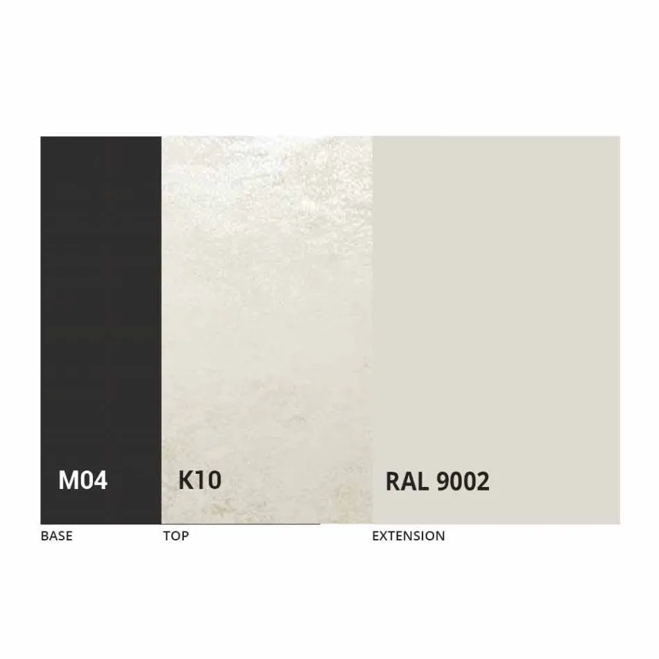 طاولة طعام مستديرة قابلة للتمديد من سيراميك لامينام، صنع في إيطاليا - لوبيتو Viadurini