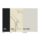 طاولة طعام مستديرة قابلة للتمديد من سيراميك لامينام، صنع في إيطاليا - لوبيتو Viadurini