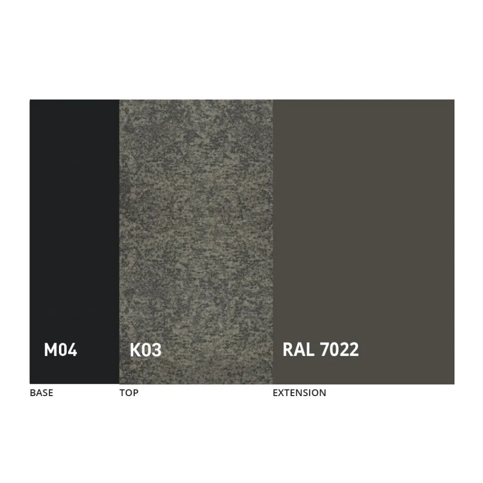 طاولة طعام مستديرة قابلة للتمديد من سيراميك لامينام، صنع في إيطاليا - لوبيتو Viadurini