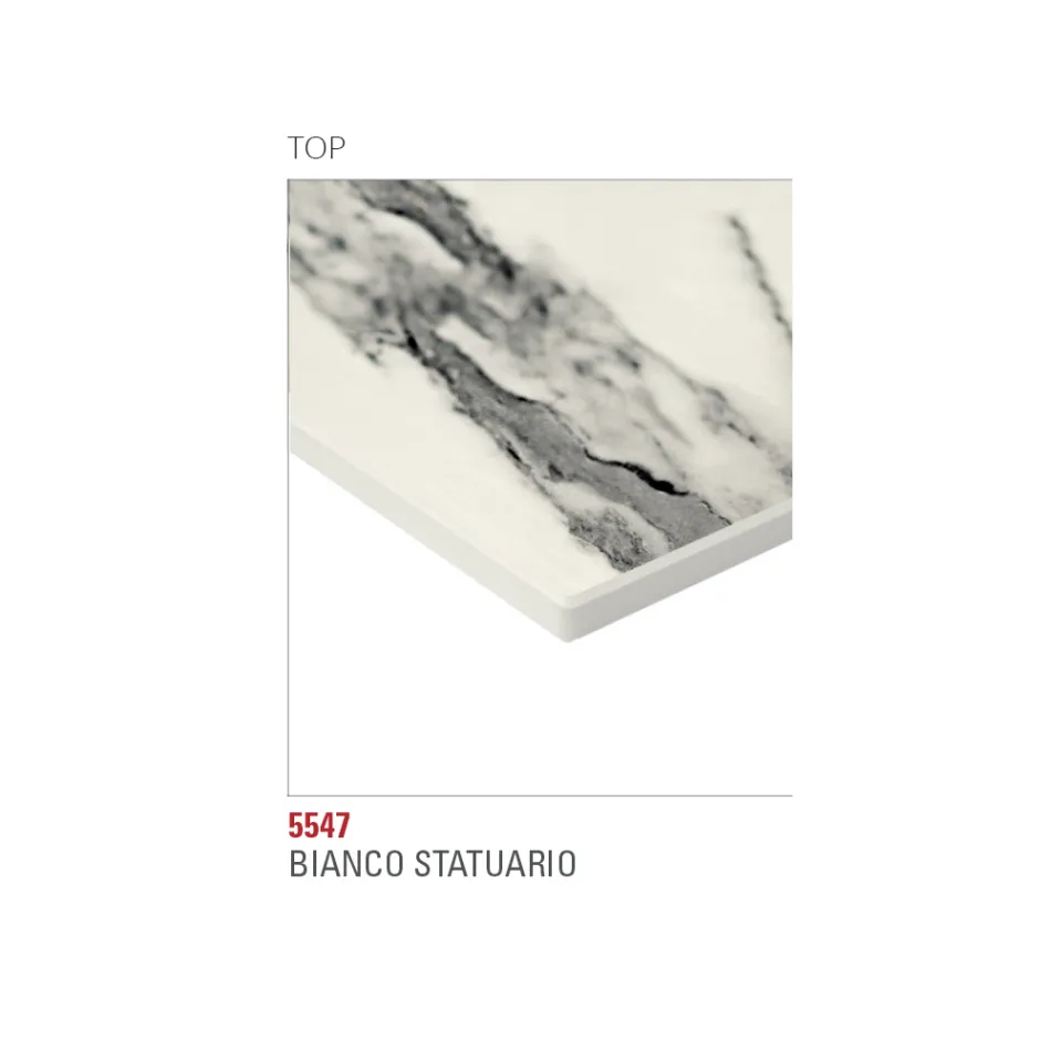 طاولة طعام مستديرة بسطح من ألواح HPL متعددة الطبقات، صنع في إيطاليا - لينجوتو Viadurini