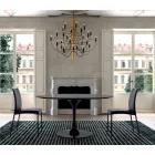 طاولة طعام مستديرة بسطح من اللامينيت، صنع في إيطاليا - دولارات Viadurini