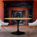 طاولة طعام مستديرة مصنوعة من صفائح HPL والألمنيوم، صنعت في إيطاليا - دولارات Viadurini