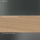 طاولة طعام مستديرة من الزجاج المدخن بقاعدة خشبية، صنعت في إيطاليا - روندو Viadurini