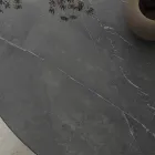 طاولة طعام مستديرة معدنية ولوح HPL مغلف، صنع في إيطاليا - باستيانو Viadurini