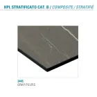 طاولة طعام مستديرة معدنية ولوح HPL مغلف، صنع في إيطاليا - باستيانو Viadurini