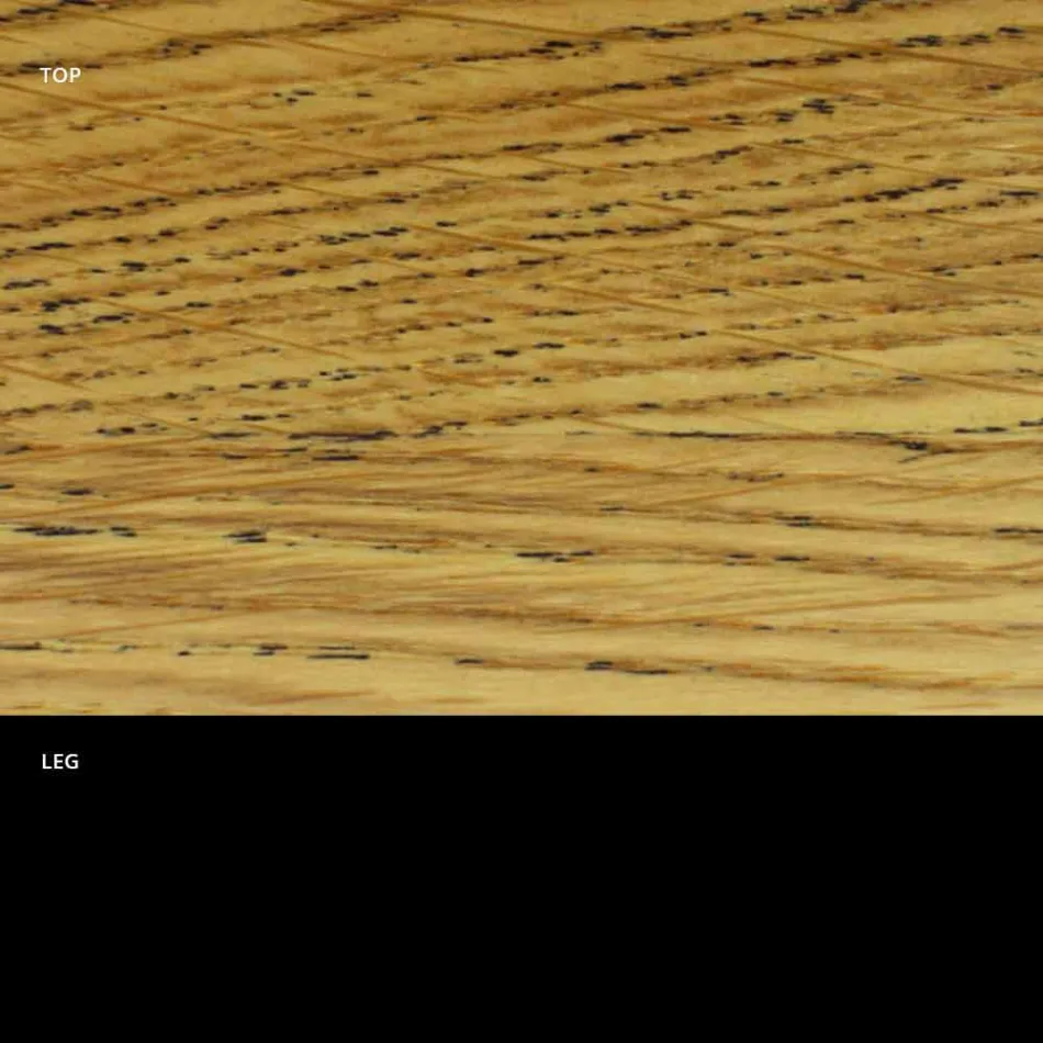 طاولة طعام مستديرة ذات سطح مكسو بقشرة خشبية فاخرة، صنع في إيطاليا - دولارات Viadurini