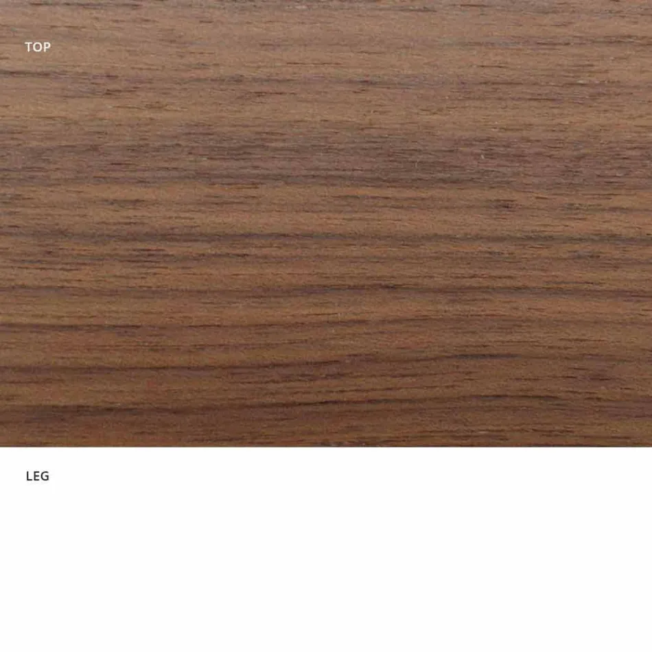 طاولة طعام مستديرة ذات سطح مكسو بقشرة خشبية فاخرة، صنع في إيطاليا - دولارات Viadurini