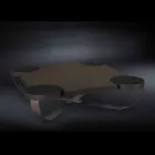 طاولة قهوة مصممة من خشب البلوط الداكن من دروموند Viadurini