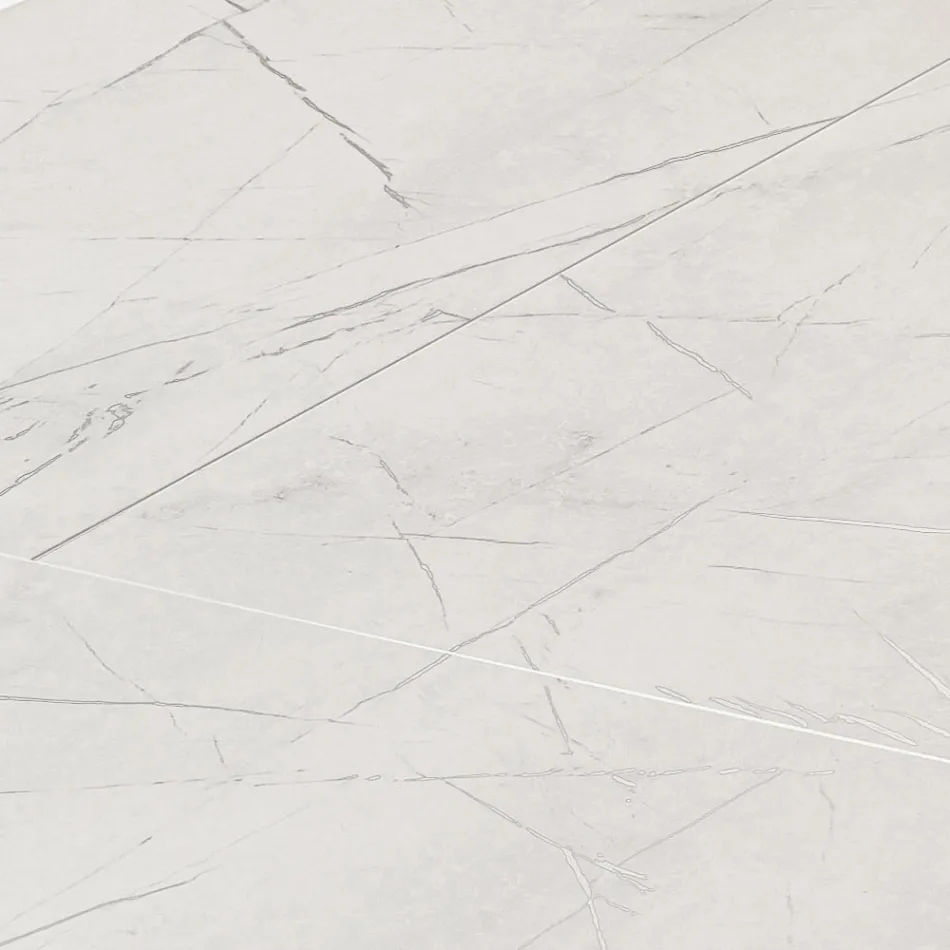 طاولة معيشة قابلة للتمديد 260 أو 300 سم مصنوعة من المعدن والـ HPL - بورجو Viadurini