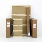 طاولة معيشة قابلة للتمديد بسطح أسطواني من السيراميك، مصنوعة في إيطاليا - أكواب Viadurini