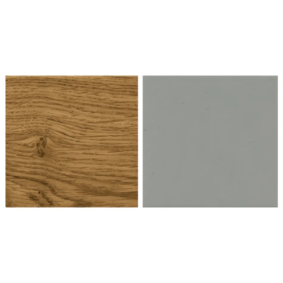 طاولة معيشة بسطح وقاعدة خشبية، صنع في إيطاليا - مزاد Viadurini