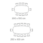 طاولة معيشة ثابتة بقاعدة خشبية، صنع في إيطاليا - إكواتور Viadurini