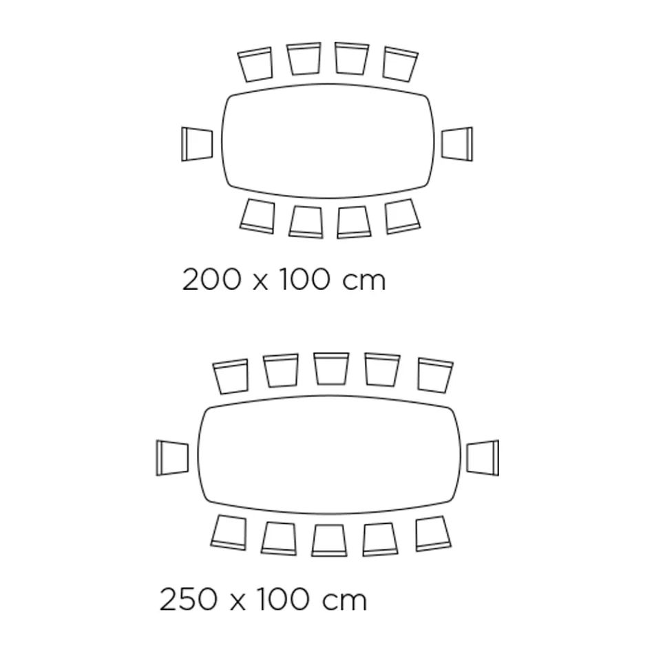 طاولة معيشة ثابتة بقاعدة خشبية، صنع في إيطاليا - إكواتور Viadurini