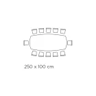 طاولة معيشة ثابتة بسطح سيراميكي، صنع في إيطاليا - عطلات Viadurini