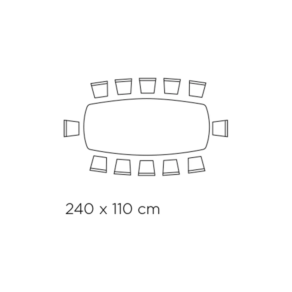 طاولة معيشة ثابتة بسطح سيراميكي، صنع في إيطاليا - عطلات Viadurini