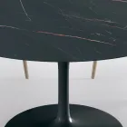 طاولة معيشة دائرية ثابتة مصنوعة من الصفائح والألمنيوم، مصنوعة في إيطاليا - دولارات Viadurini