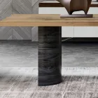 طاولة معيشة عصرية مصنوعة من الخشب الصلب في إيطاليا - كاترين Viadurini