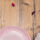 طاولة بتصميم من خشب التنوب والزجاج الشفاف مصنوعة في إيطاليا، كاسترو Viadurini