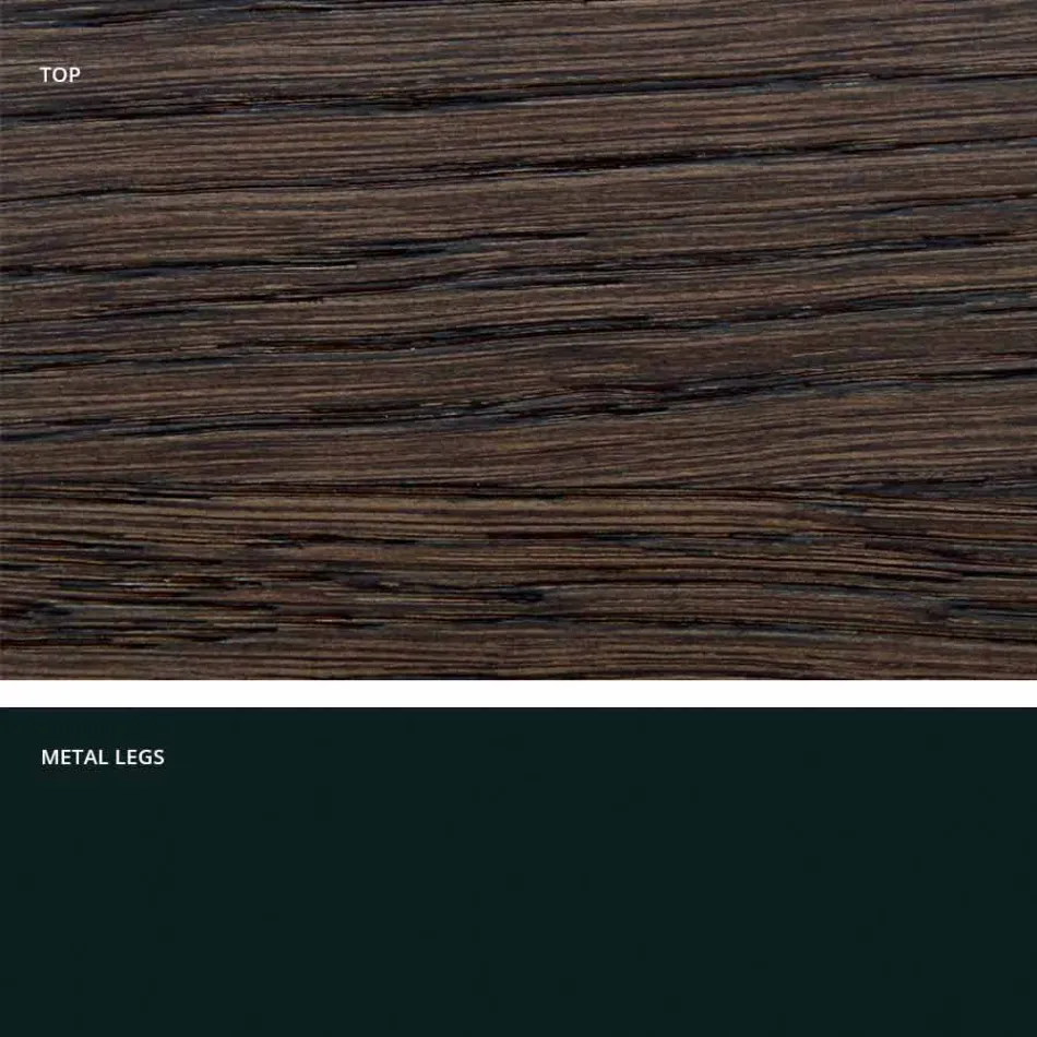 طاولة بتصميم من الخشب الصلب، منتجة في إيطاليا، ويلمر Viadurini