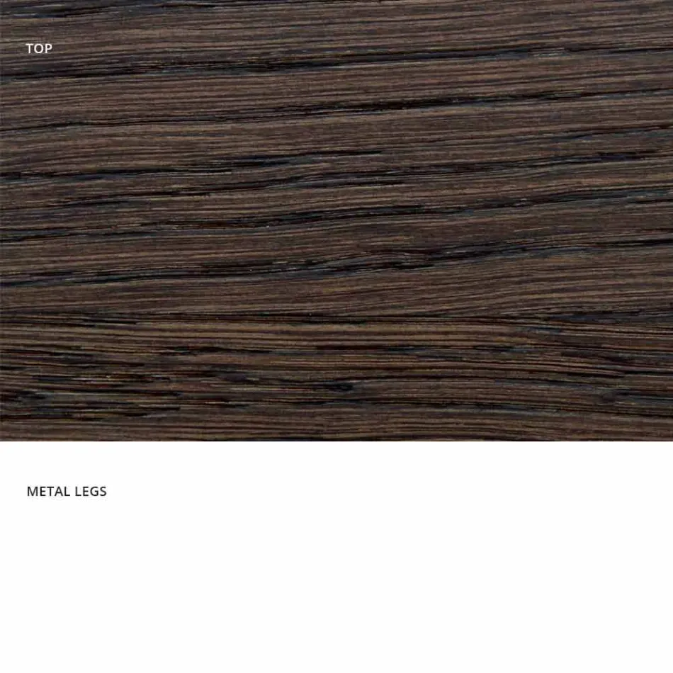 طاولة بتصميم من الخشب الصلب، منتجة في إيطاليا، ويلمر Viadurini