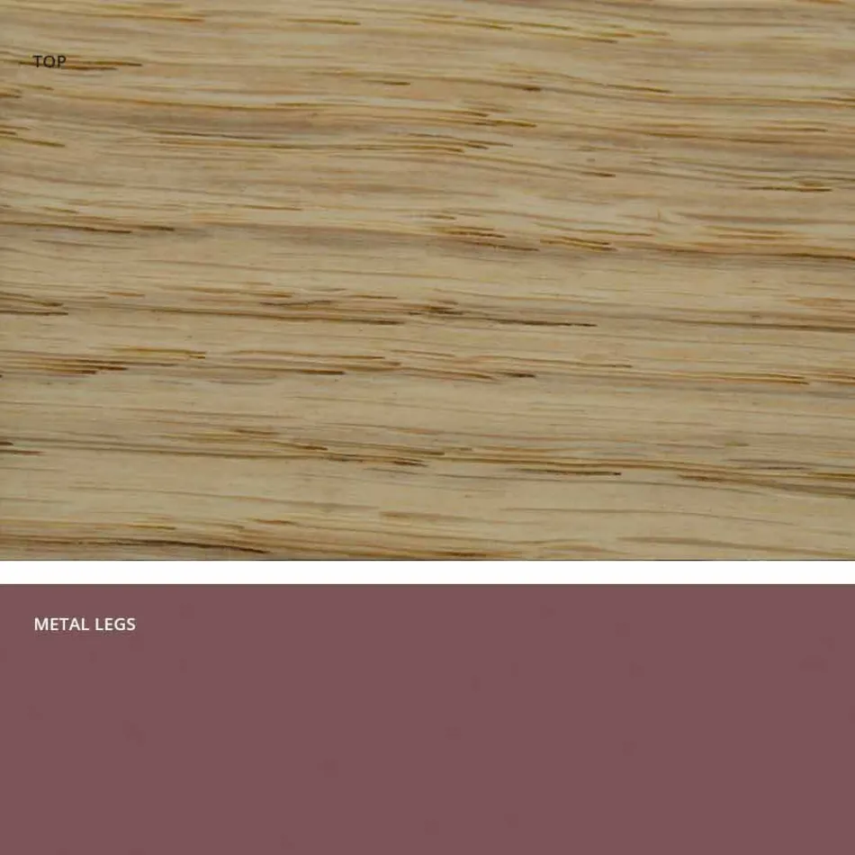 طاولة بتصميم من الخشب الصلب، منتجة في إيطاليا، ويلمر Viadurini