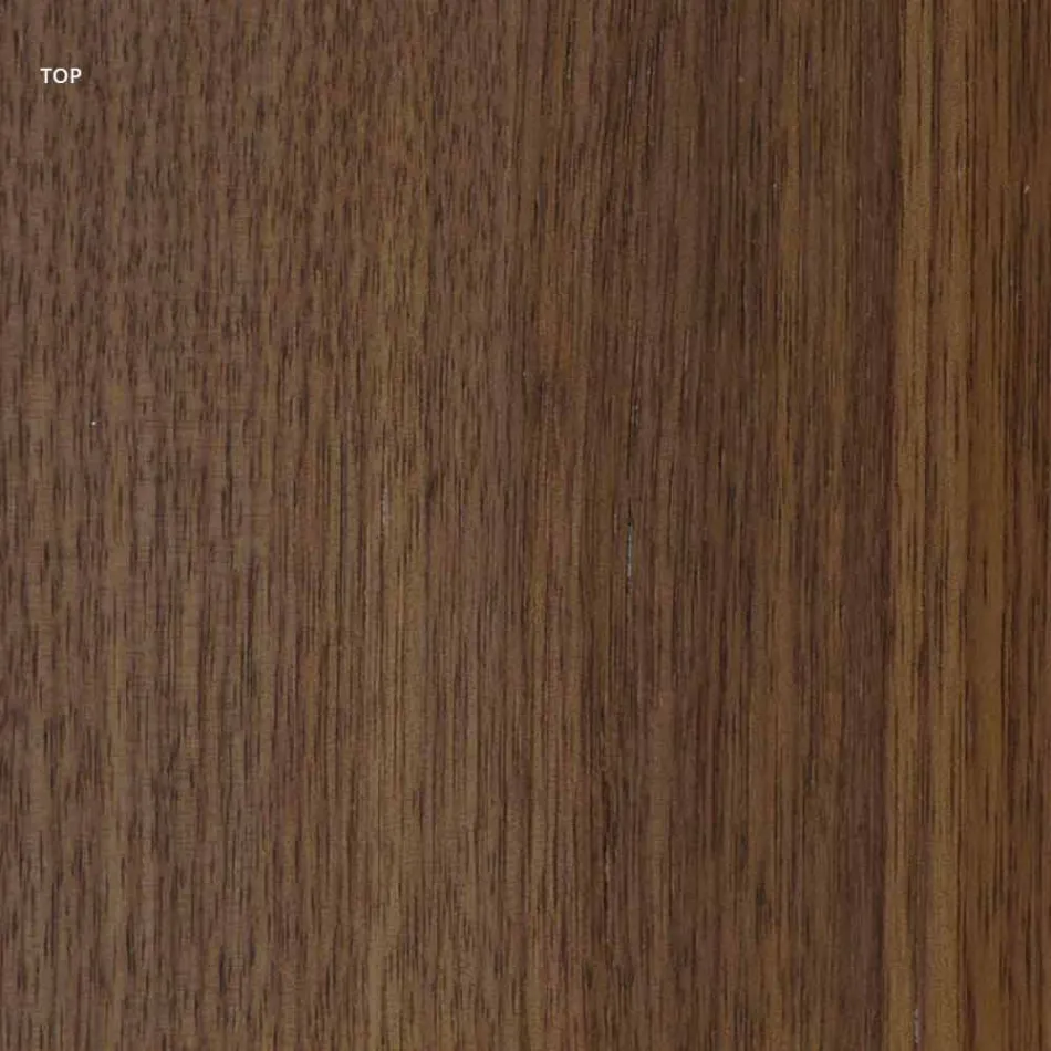 طاولة بتصميم عصري مع سطح خشبي وقاعدة معدنية، إسبيريا Viadurini