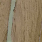 طاولة بتصميم عصري مع سطح خشبي وقاعدة معدنية، إسبيريا Viadurini