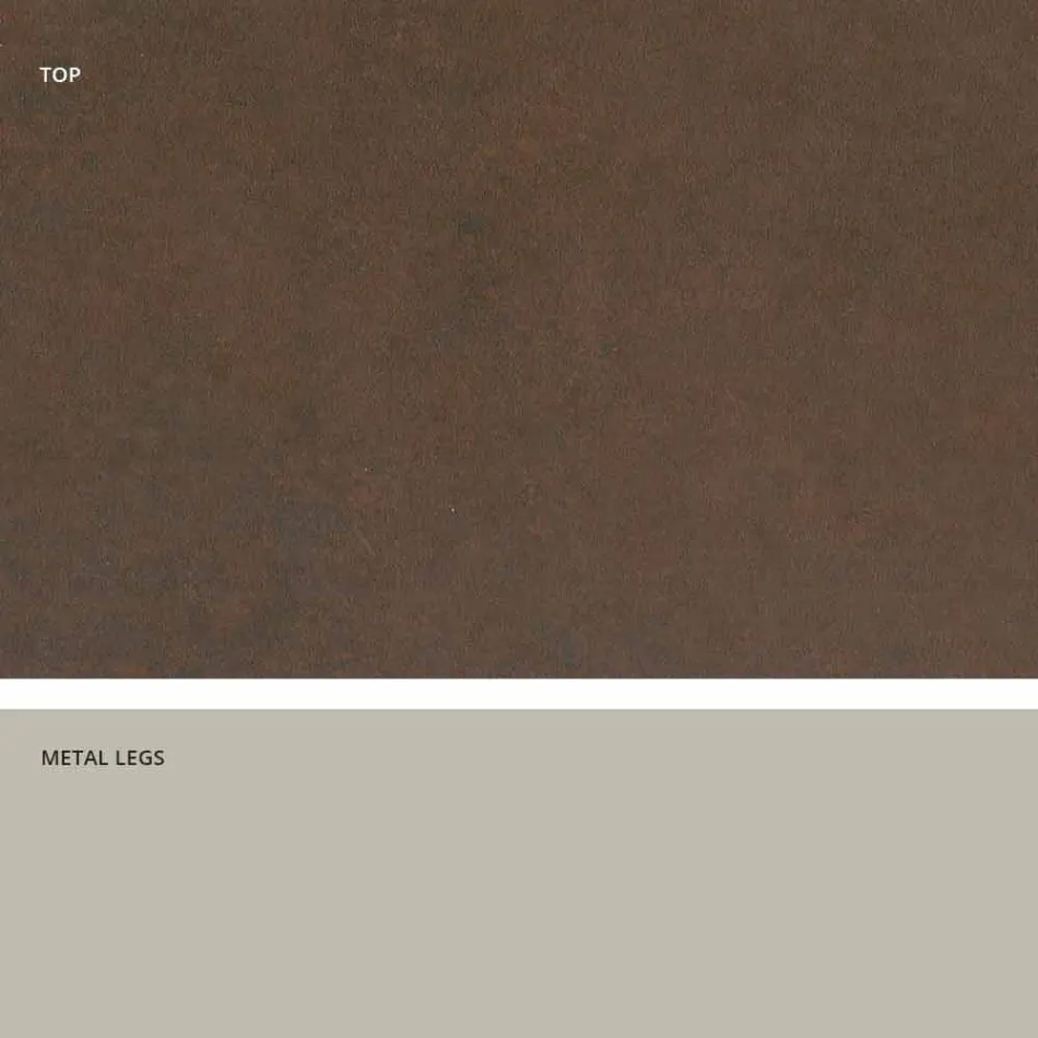 طاولة زجاجية سيراميك بتصميم عصري مصنوعة في إيطاليا، كلارك Viadurini