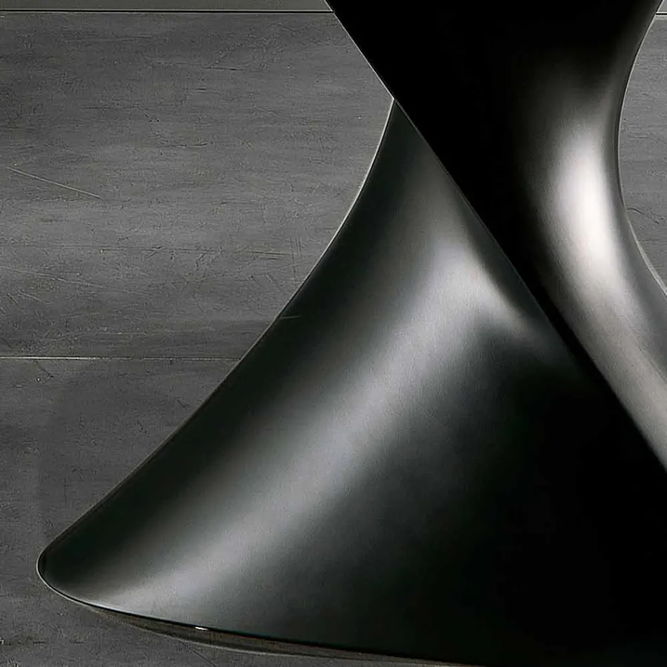 طاولة زجاجية سيراميك بتصميم عصري مصنوعة في إيطاليا، كلارك Viadurini