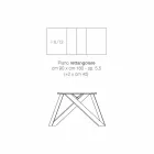 طاولة حديثة قابلة للتمدد مصنوعة من خشب الميلامين الإيطالي، ويلمر Viadurini