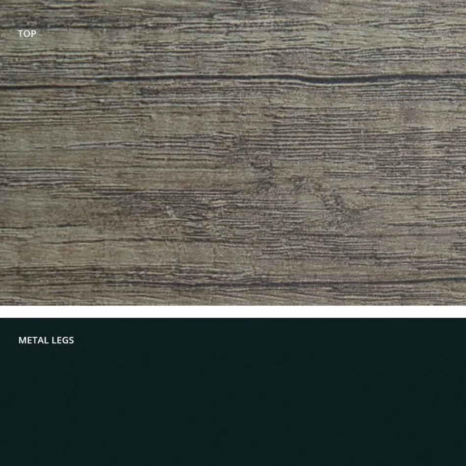 طاولة حديثة قابلة للتمدد مصنوعة من خشب الميلامين الإيطالي، ويلمر Viadurini