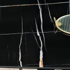 طاولة ثابتة 210×110 سم بسطح سيراميك بتأثير الرخام - تانو Viadurini