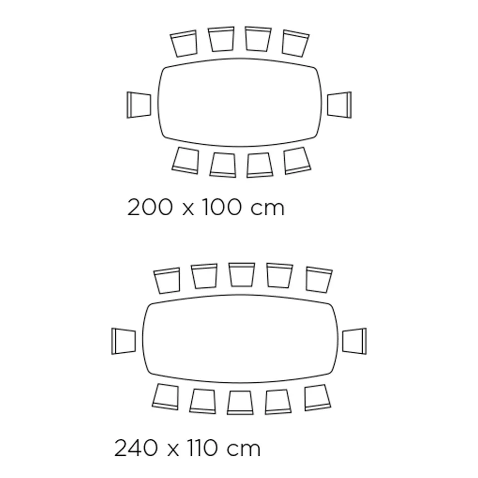 طاولة ثابتة على شكل برميل مع قاعدة من خشب الجوز والرماد كاناليتو، صنع في إيطاليا - شمال Viadurini