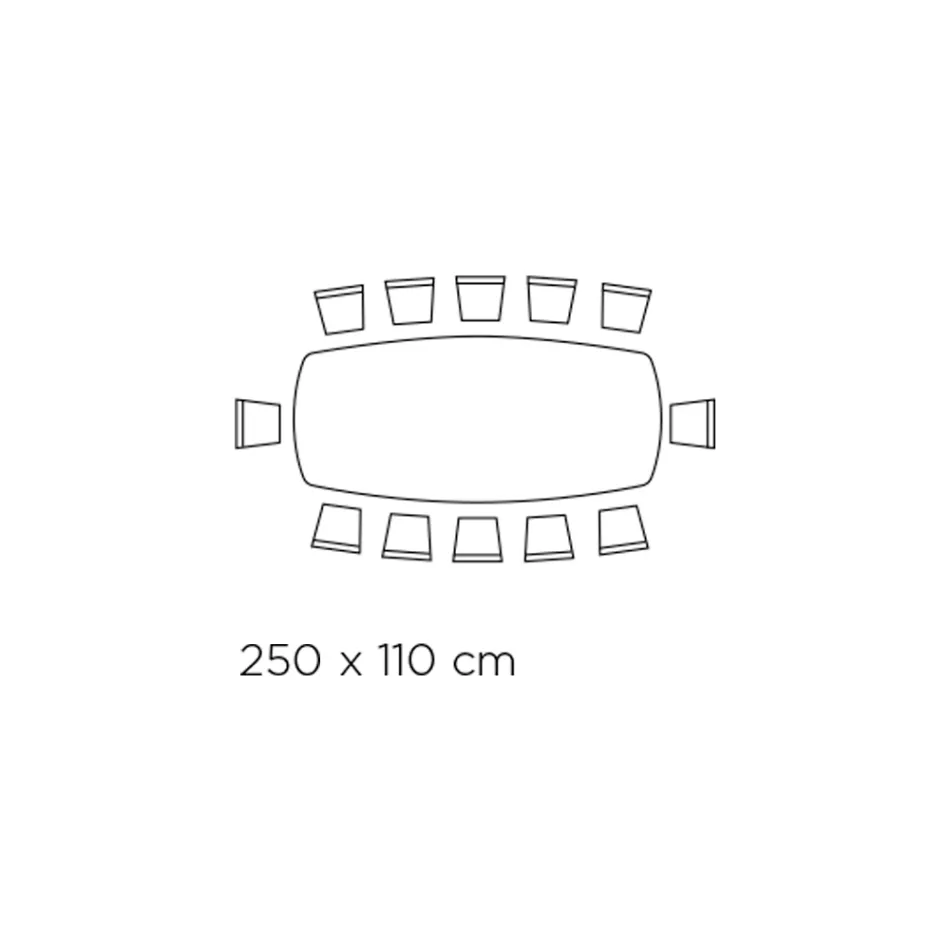 طاولة ثابتة على شكل برميل مع سطح من الصفائح المعدنية والفولاذ، صنع في إيطاليا - جروتا Viadurini