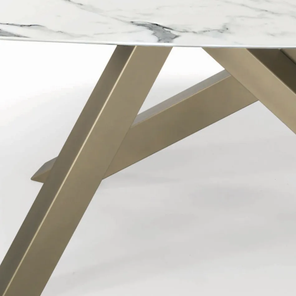 طاولة برميلية ثابتة ذات سطح مصفح، صنع في إيطاليا - سيتيميو Viadurini