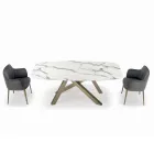 طاولة برميلية ثابتة ذات سطح مصفح، صنع في إيطاليا - سيتيميو Viadurini