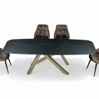 طاولة برميلية ثابتة ذات سطح مصفح، صنع في إيطاليا - سيتيميو Viadurini