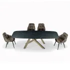 طاولة برميلية ثابتة ذات سطح مصفح، صنع في إيطاليا - سيتيميو Viadurini