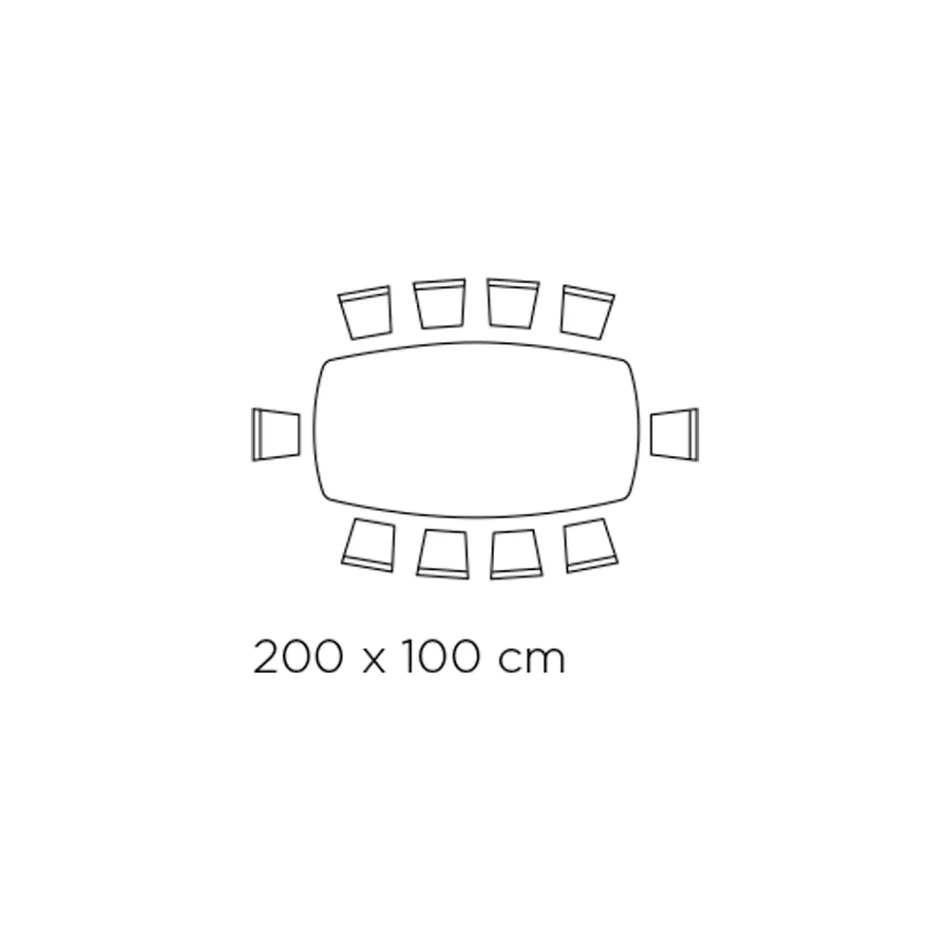 طاولة ثابتة على شكل برميل من السيراميك وخشب الدردار، صنعت في إيطاليا - شمال Viadurini
