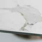 طاولة ثابتة بقاعدة فولاذية وسطح سيراميكي، صنع في إيطاليا - بنطلون Viadurini