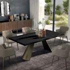 طاولة ثابتة ذات حافة غير منتظمة مقطوعة القشرة، صنع في إيطاليا - أكواب Viadurini