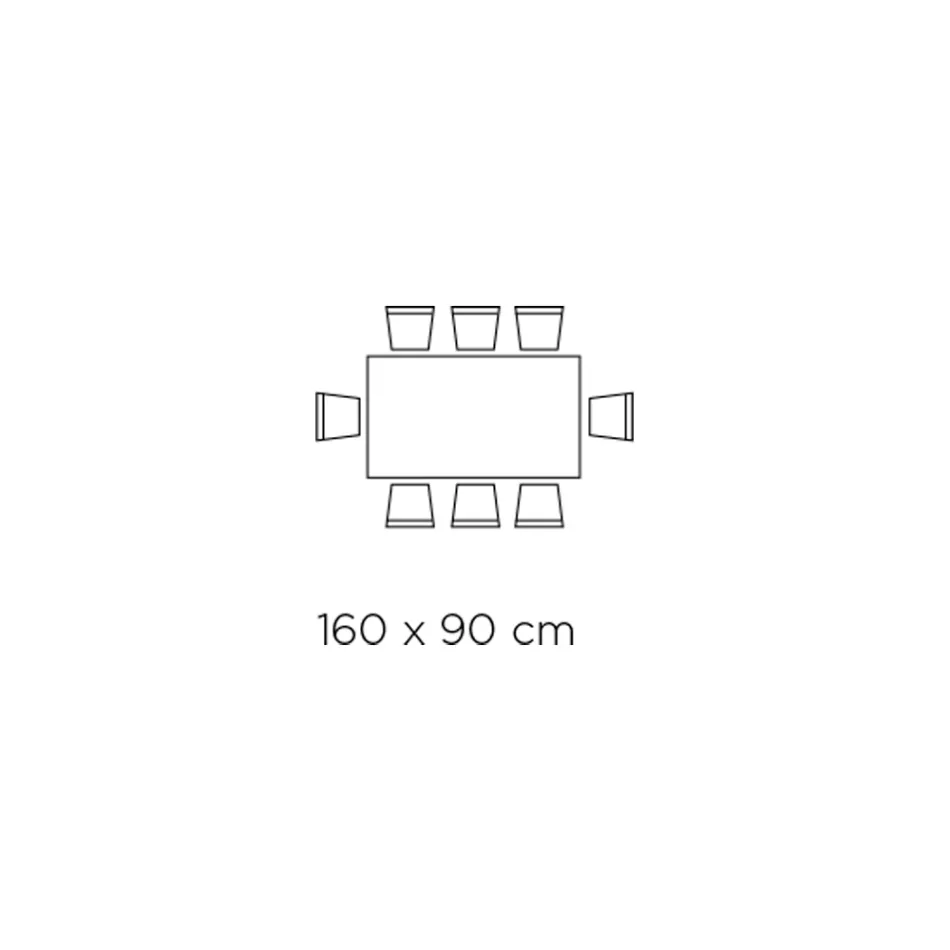 طاولة ثابتة ذات حافة غير منتظمة مقطوعة القشرة، صنع في إيطاليا - أكواب Viadurini