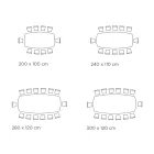 طاولة ثابتة بسطح أسطواني من السيراميك، صنع في إيطاليا - سيتيميو Viadurini