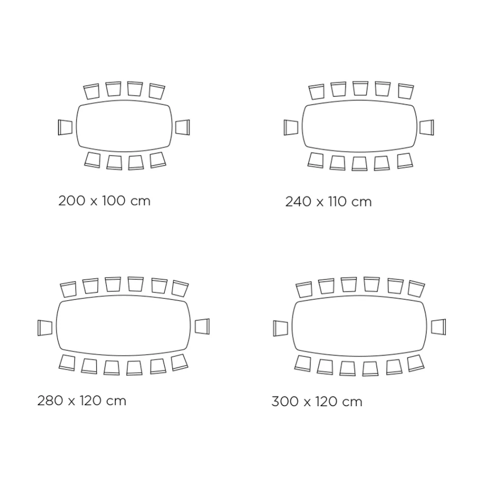 طاولة ثابتة بسطح أسطواني من السيراميك، صنع في إيطاليا - سيتيميو Viadurini